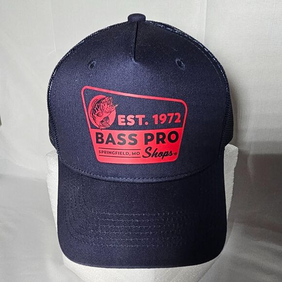 Bass-pro-shops Men's Navy and Blue Hat - Picture 1 of 8
